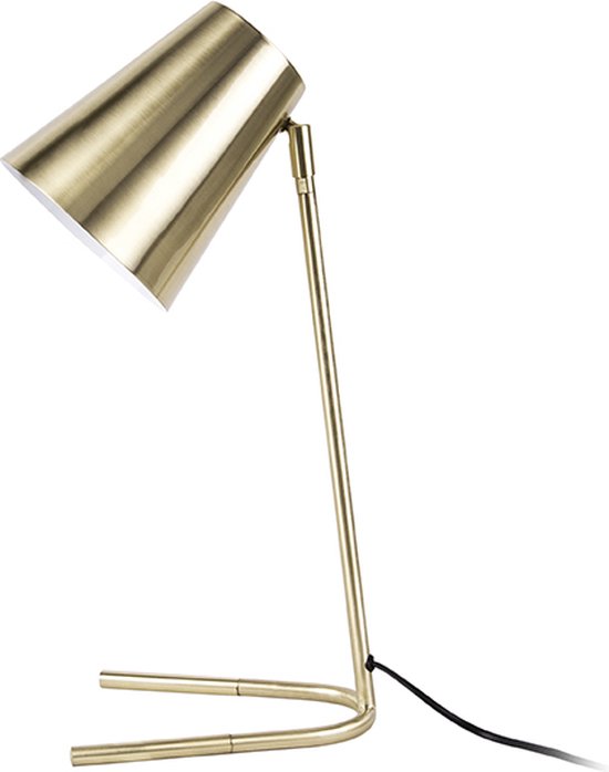 Tafellamp - Edel - Metaal - Geborsteld goud