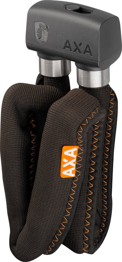 AXA Fold Lite 100 Faltschloss, Länge 100 cm, Sicherheitsstufe 7, Leichtes Fahrradschloss, Passend für alle Rahmen, Inkl. Halterung, Mit 2 Schlüssel, Schwarz