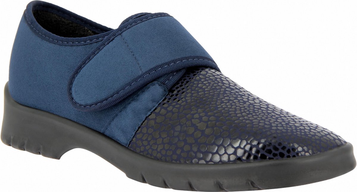Goedkoopste Varomed - Strasbourg - Luxe therapieschoenen - Stretch - maat 42 - Wijdte H - Marineblauw - met CE keurmerk voor medisch schoeisel - verbandschoenen