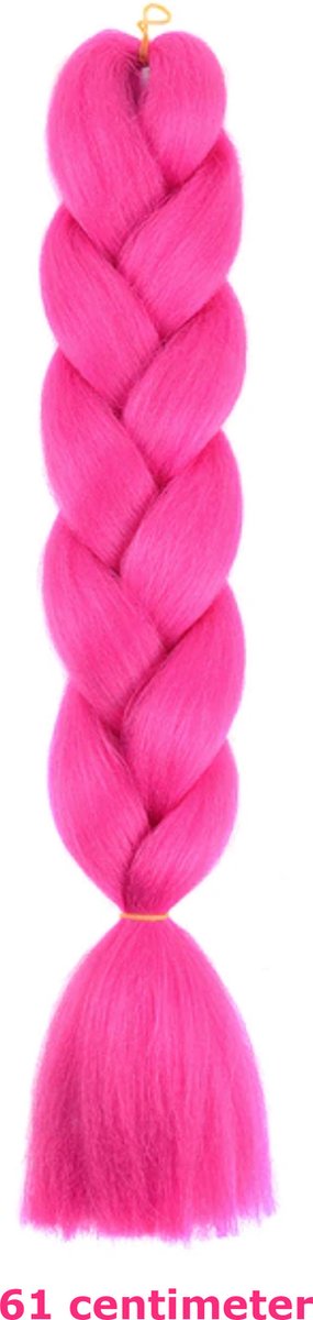 donker - roze haar - vlecht - nephaar - invlechten - 60cm - roze in vlecht hair - braid
