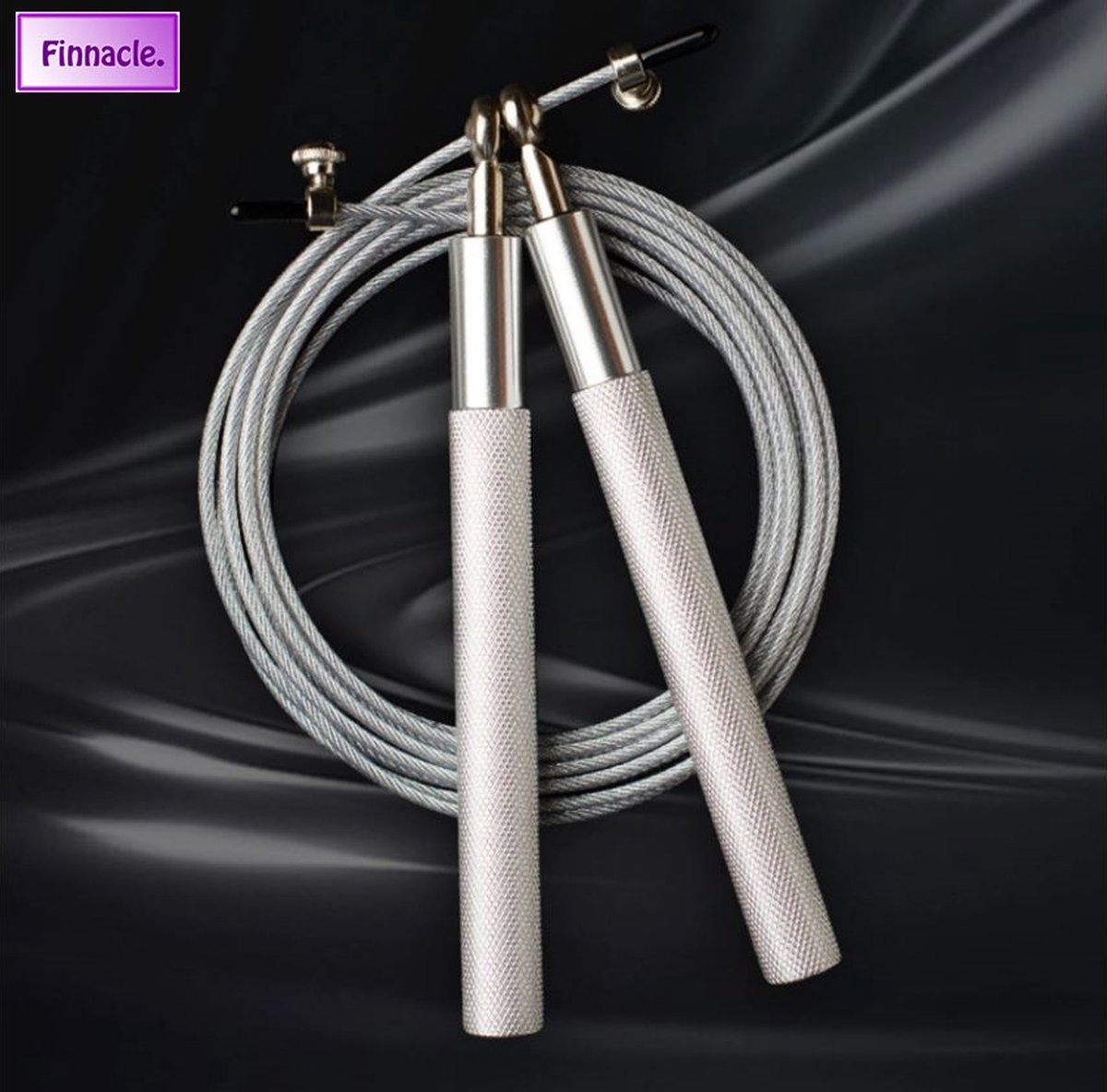 Finnacle - Springtouw - Jump rope - Crossfit - Hoge Snelheid - Duurzaam Staal Slijtvast ontwerp - Zilver