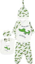 Krokodil 5-delige baby newborn kleding set - See you later alligator - Newborn set - Babykleding - Babyshower cadeau - Kraamcadeau