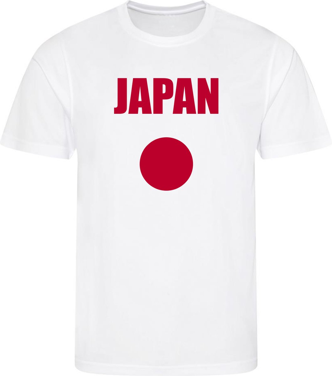 WK - Japan - T-shirt Wit - Voetbalshirt - Maat: S - Wereldkampioenschap voetbal