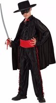 Spaanse gemaskerde held kostuum / outfit voor jongens 128