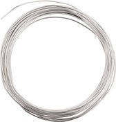 DHZ/Hobby aluminium draad - zilver - dikte 1 mm - lengte per rol 500 cm - bloemendraad