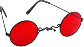 Dracula/vampier verkleed bril - rood - Halloween/carnaval verkleed accessoires