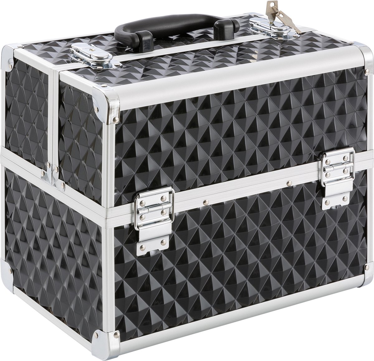 AREBOS Cosmetica Koffer - Beauty Case - Multikoffer - 15 L - Zwart