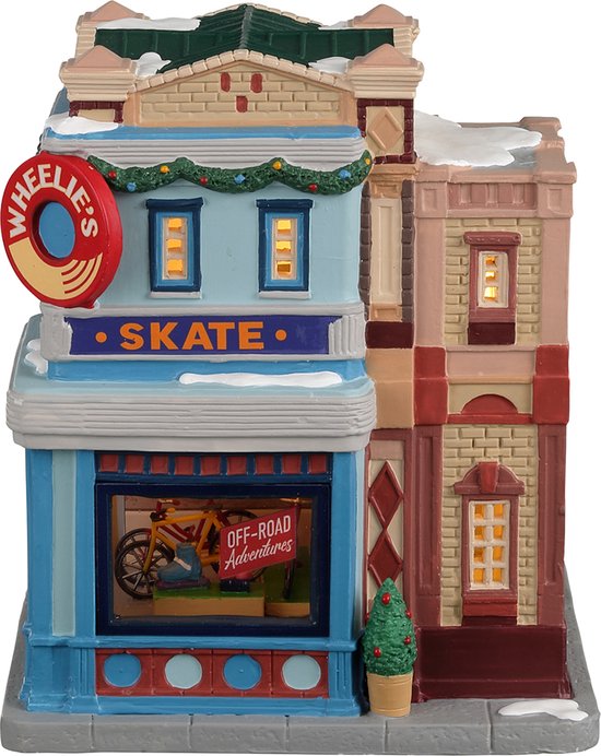 Lemax Wheelie’s Cycle And Skate Shop Kersthuisjes & Kerstdorpen bol