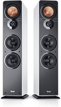 Teufel ULTIMA 40 | Enceintes stéréo polyvalentes au sol hi-fi, système 3 canaux - blanc