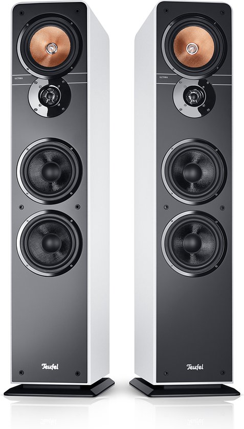 Teufel ULTIMA 40 - Vloerstaande hifi stereo speakers, 3-kanaals systeem -  set van 2 - wit | bol.com