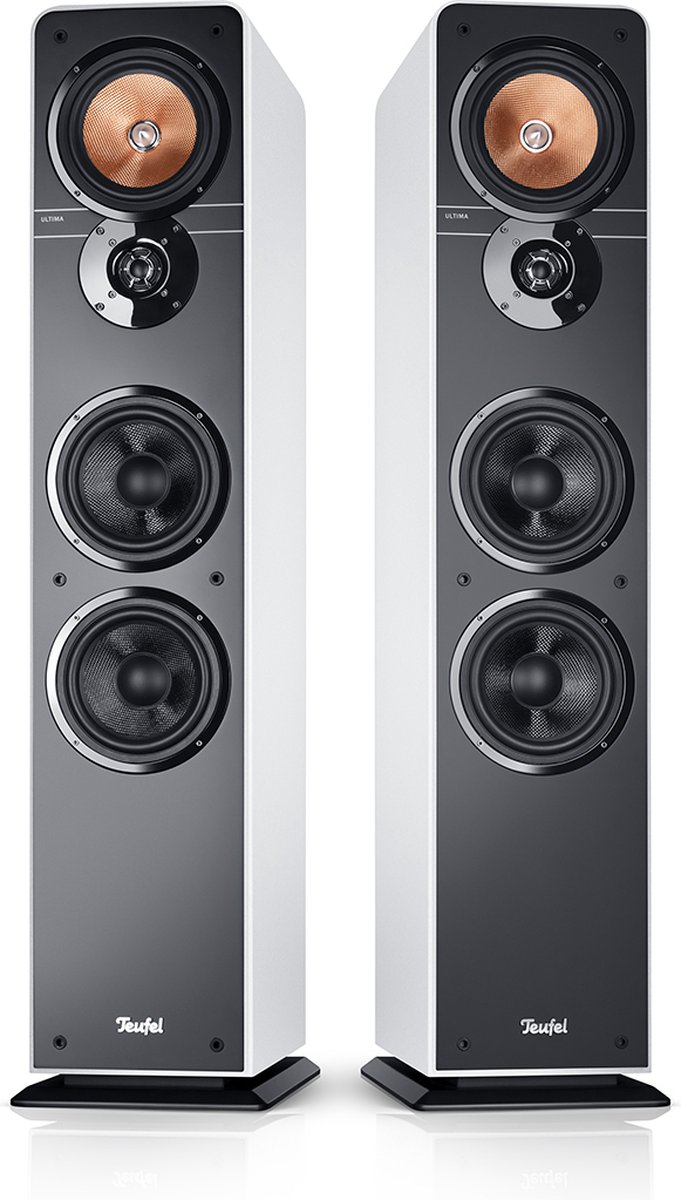 Teufel ULTIMA 40 - Vloerstaande hifi stereo speakers, 3-kanaals systeem - set van 2 - wit