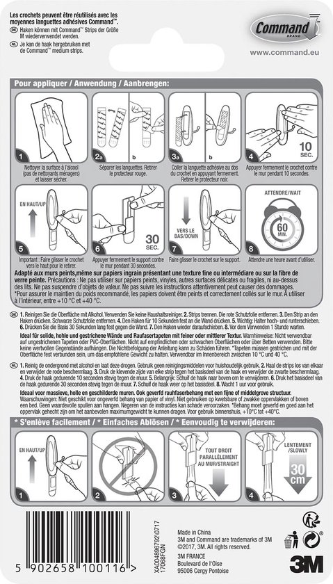 3M, 17003 Command Hooks and Strips -Large