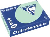 Clairefontaine Trophée Pastel, gekleurd papier, A4, 210 g, 250 vel, groen 4 stuks