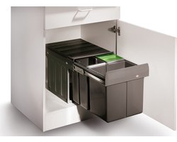 Wesco Trio Master Inbouw Prullenbak - 16 l + 2 x 8 l