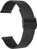 Bracelet milanais (noir), adapté pour Garmin Vivoactive 3, Venu 2 Plus, Venu SQ, Forerunner 55 et Forerunner 245