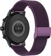 Bracelet milanais (violet), adapté pour Garmin Vivoactive 4 et Venu 2