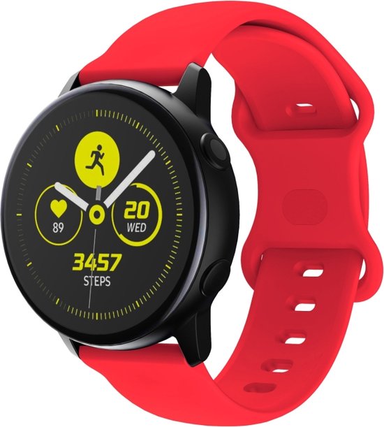 Bracelet en Siliconen (rouge), adapté aux modèles Samsung Galaxy : Watch 4  Classic (42... | bol