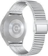 Stalen bandje - RVS - geschikt voor Samsung Gear S3 / Galaxy Watch 3 45 mm / Galaxy Watch 46 mm - zilver