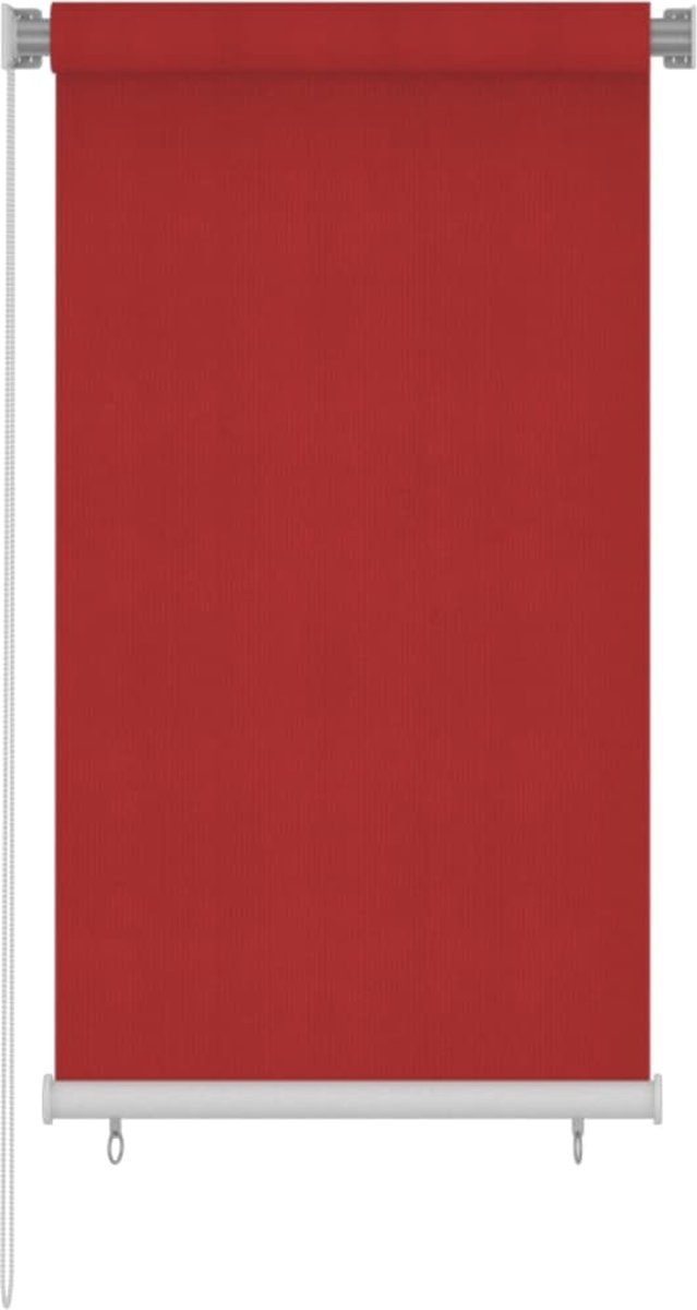 VidaLife Rolgordijn voor buiten 80x140 cm HDPE rood