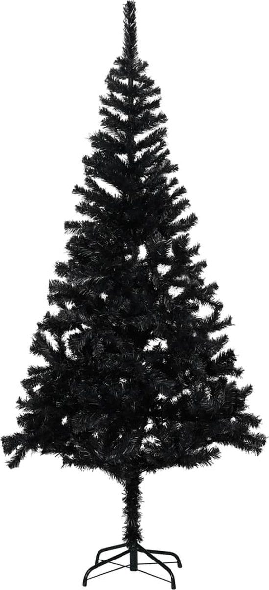 VidaLife Kunstkerstboom met standaard 240 cm PVC zwart