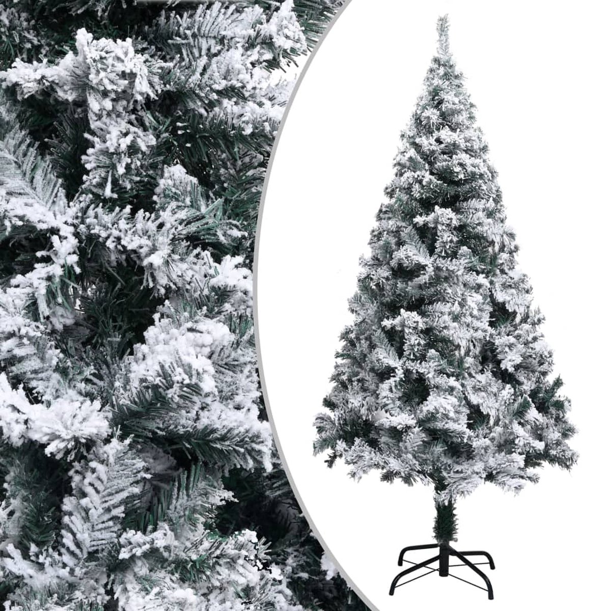 VidaLife Kunstkerstboom met sneeuw 150 cm PVC groen