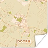 Affiche Plan de la ville - Doorn - Carte - Carte - 75x75 cm