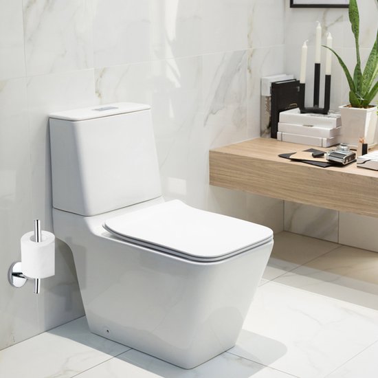 Porte- rouleau de rechange en VDN Stainless - Porte-rouleau de rechange suspendu - Chrome - Porte-rouleau - Porte-rouleau