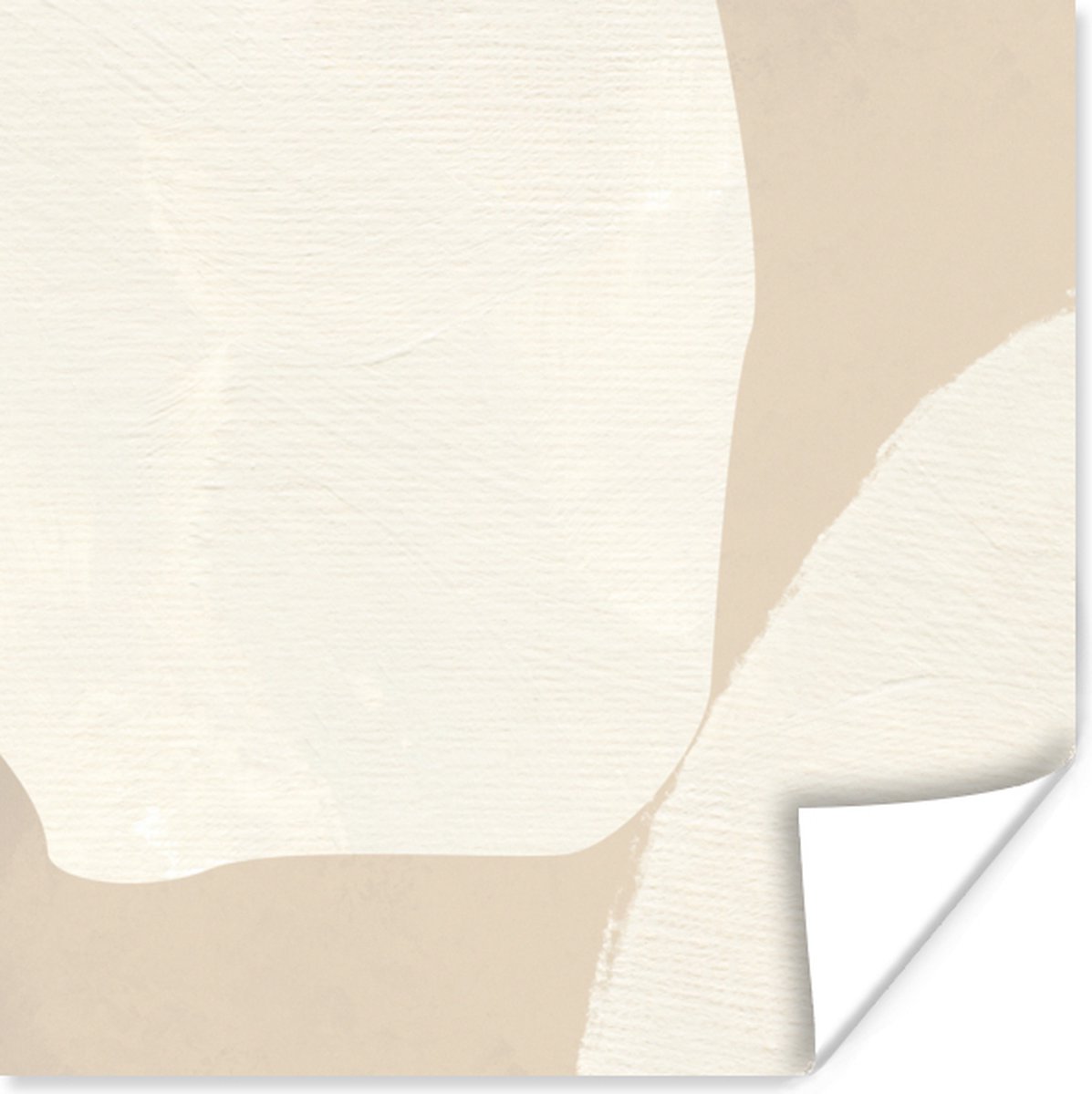 Poster Abstract - Vlekken - Pastel - 30x30 cm