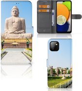 Smartphone Hoesje Geschikt voor Samsung Galaxy A03 Bookcase Boeddha