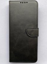 Samsung Galaxy A22 5g hoesje - Kunstleer Book Case - Zwart met extra ruimte voor briefgeld