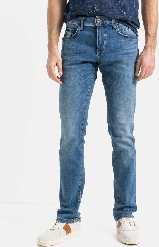camel active Regular Fit 5-Pocket katoenen Jeans - Maat menswear-35/30 - Hellblau