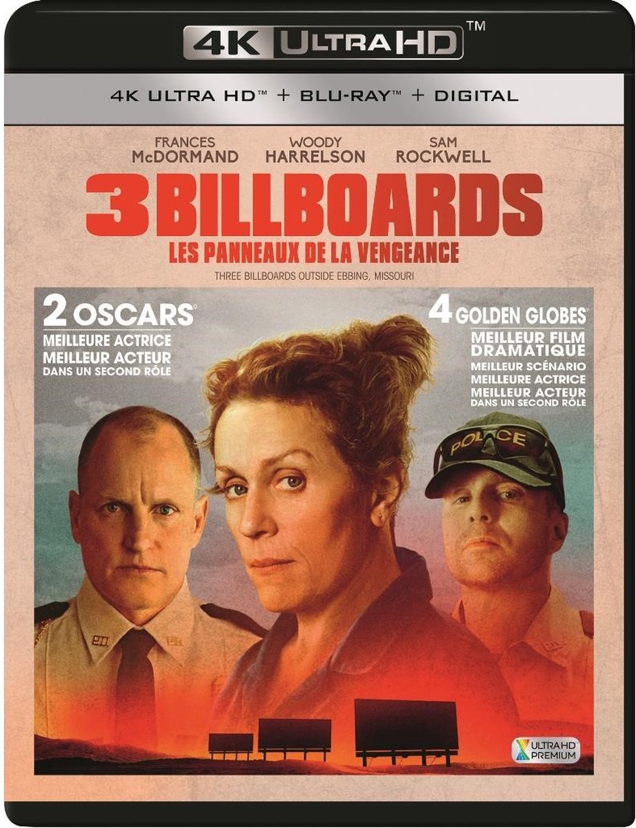 Three Billboards Outside Ebbing Missouri (4K Ultra HD Blu-ray) (Import geen NL ondertiteling)