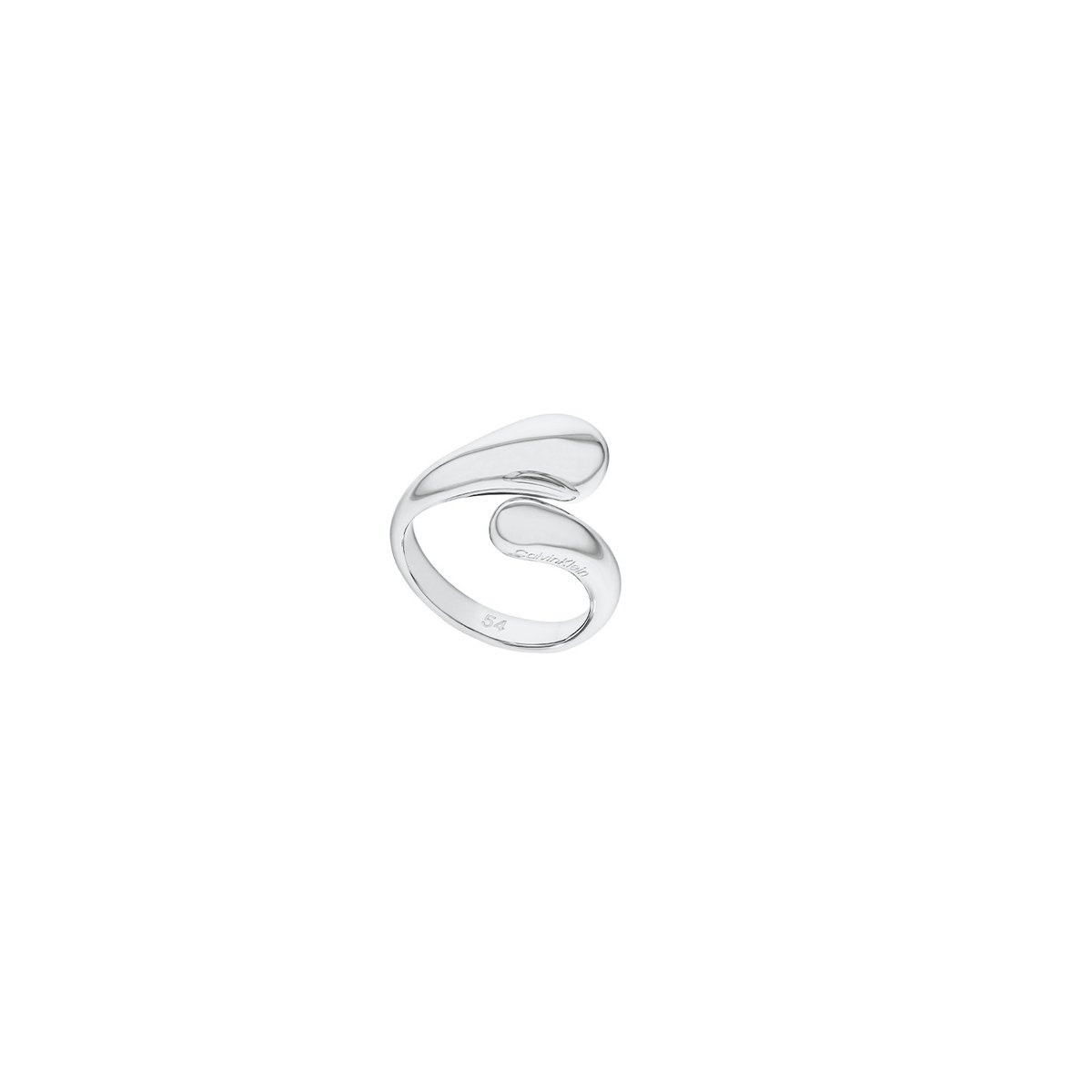 Calvin Klein CJ35000192B Dames Ring 52 Staal Druppel