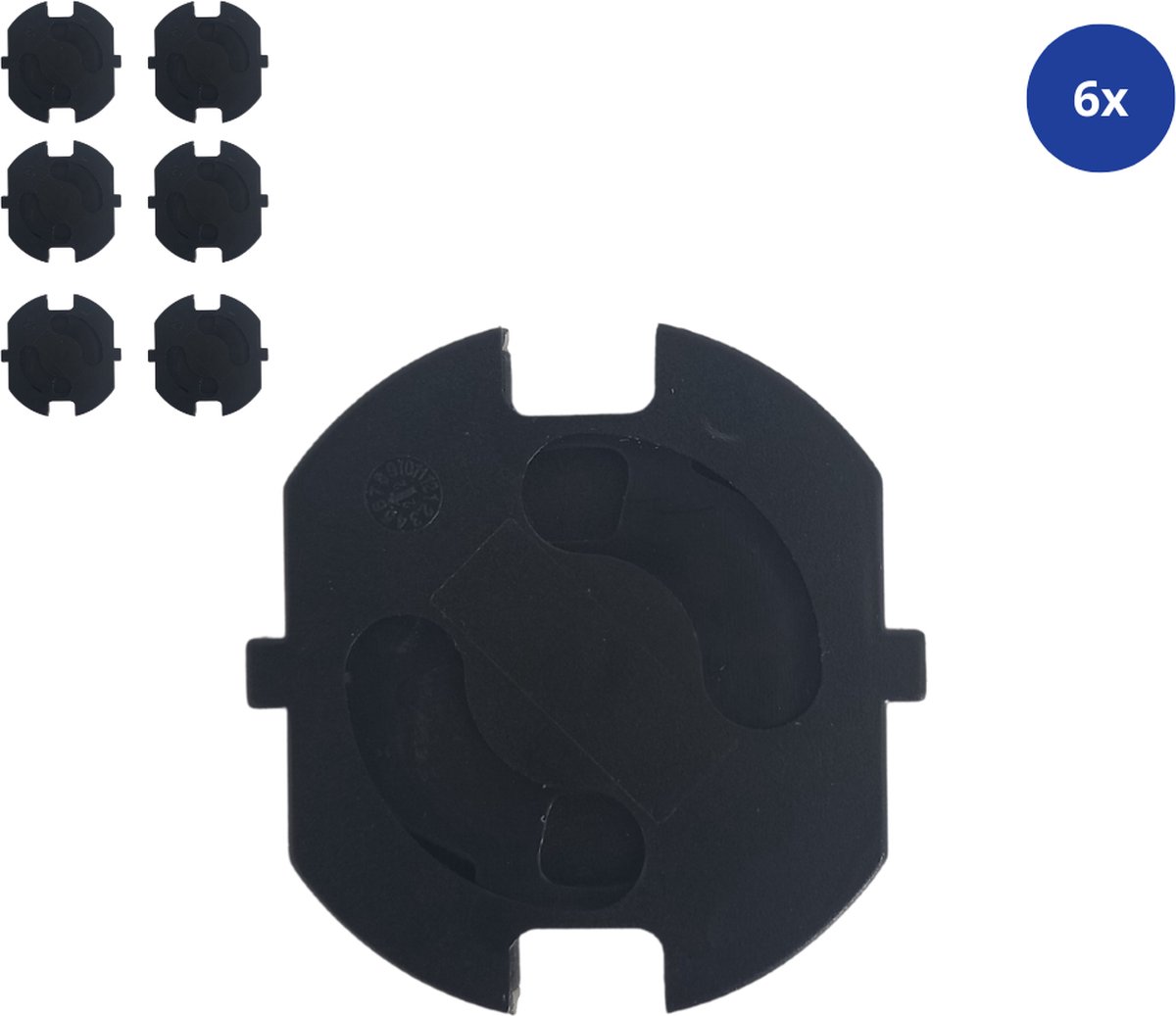 Lot De 4 Caches Prises Étanchés Noirs – Protecteurs Interrupteurs Anti-Enfants Ultra-Minces Pour Salle De Bain, Cuisine & Extérieur