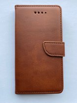 Apple iphone 7 / 8 / SE2020 / SE2022 hoesje - Kunstleer Book Case - Bruin met extra ruimte voor briefgeld