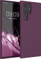 kwmobile telefoonhoesje geschikt voor Samsung Galaxy S22 Ultra - Hoesje voor smartphone - Back cover in bordeaux-violet