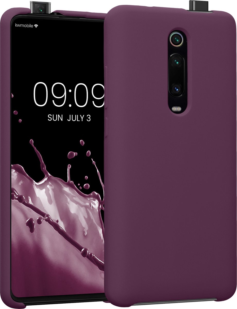 kwmobile telefoonhoesje voor Xiaomi Mi 9T (Pro) / Redmi K20 (Pro) - Hoesje met siliconen coating - Smartphone case in bordeaux-violet