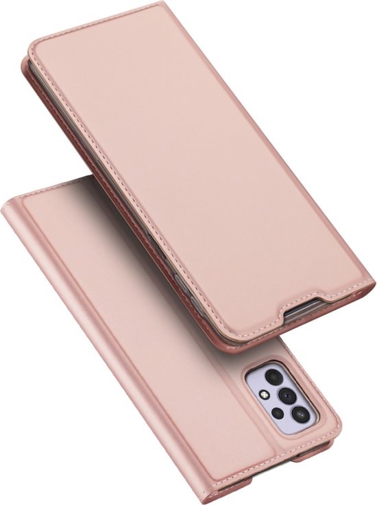 Dux Ducis - Slim bookcase hoes - Geschikt voor Samsung Galaxy A33 5G - Rose Goud