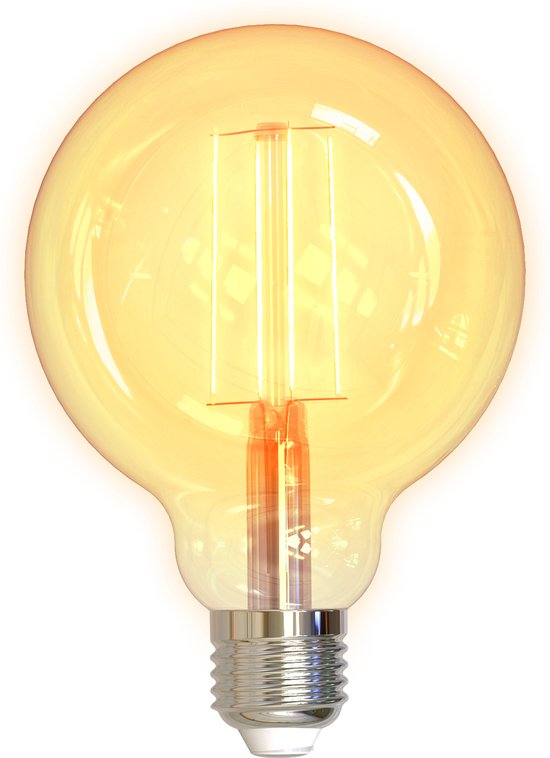 Deltaco - Filament Slimme LED Lamp - E27 - G95 - WiFi - 5.5W - Dimbaar |  bol.com