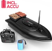 Bateau amorceur CARPED® - Incl. 1 batterie et sac - Portée de 500 mètres - Capacité d'alimentation de 1 kg - Canneur de Pêche à la carpe - Matériel La pêche - Bait boat