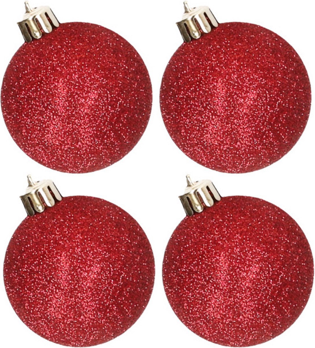 Lot De 28 Boules De Noël Rouges En Plastique - Décorations Sapin, Styles Variés (bonbons, Sucettes, étoiles) | Réutilisable, Léger