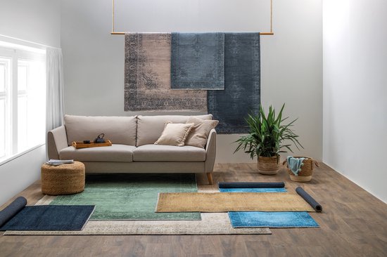 Boho Vintage Kelim | Laagpolig Vloerkleed | Modern Tapijt | Woonkamer