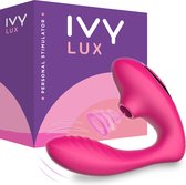 IVY LUX Luchtdruk Vibrator Voor Vrouwen - 10 Krachtige Standen - Fluisterstille Vibrator - Roze