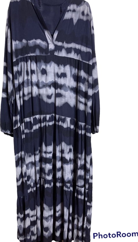 Maxi jurk, tie dye, one size