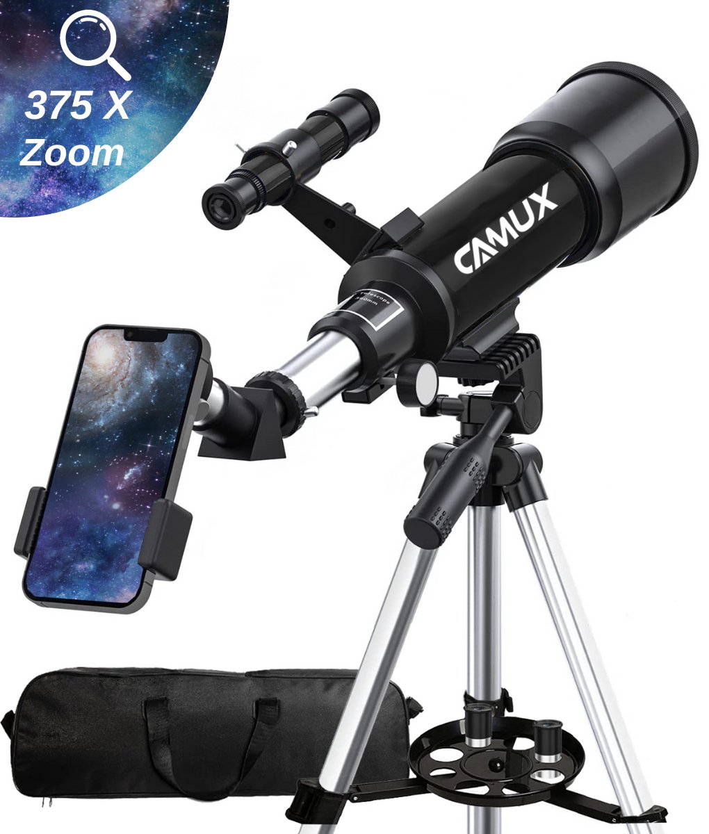 CAMUX Telescoop - Sterrenkijker - Geschikt voor volwassenen en kinderen - Nachtkijker - Sterrenkunde - CAMUX