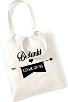 Juf cadeau - Tote bag - Draagzak - Lieve juf - Gepersonaliseerd