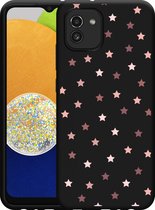 Hoesje Zwart Geschikt voor Samsung Galaxy A03 Stars