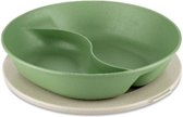 Bord met compartiment en deksel, 1.5 L, Organic, Blad Groen - Koziol | Connect Separee