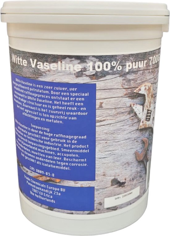 Witte Vaseline - Petrolatum - Beste Kwaliteit - CAS: 8009-03-8 - 700 gram