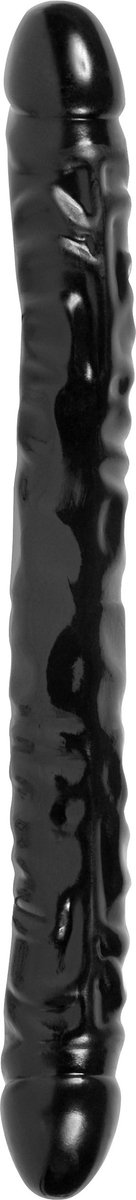 Goedkoopste Doc Johnson Built In America dubbele dildo Jr. Veined Double Header Silagel zwart - 29,97 cm